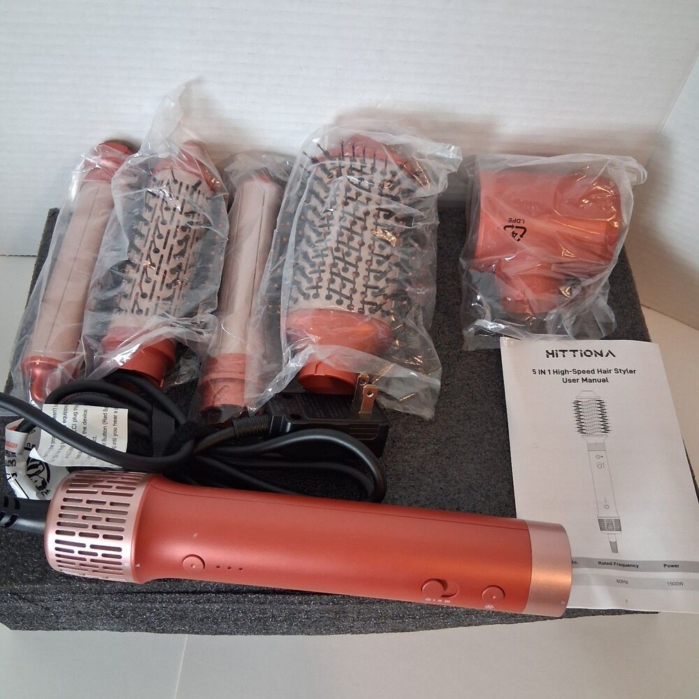 5 in 1 High-Speed Hair Dryer Brush Hot Air Hair Styler Multi Accessory - Picture 2 of 8